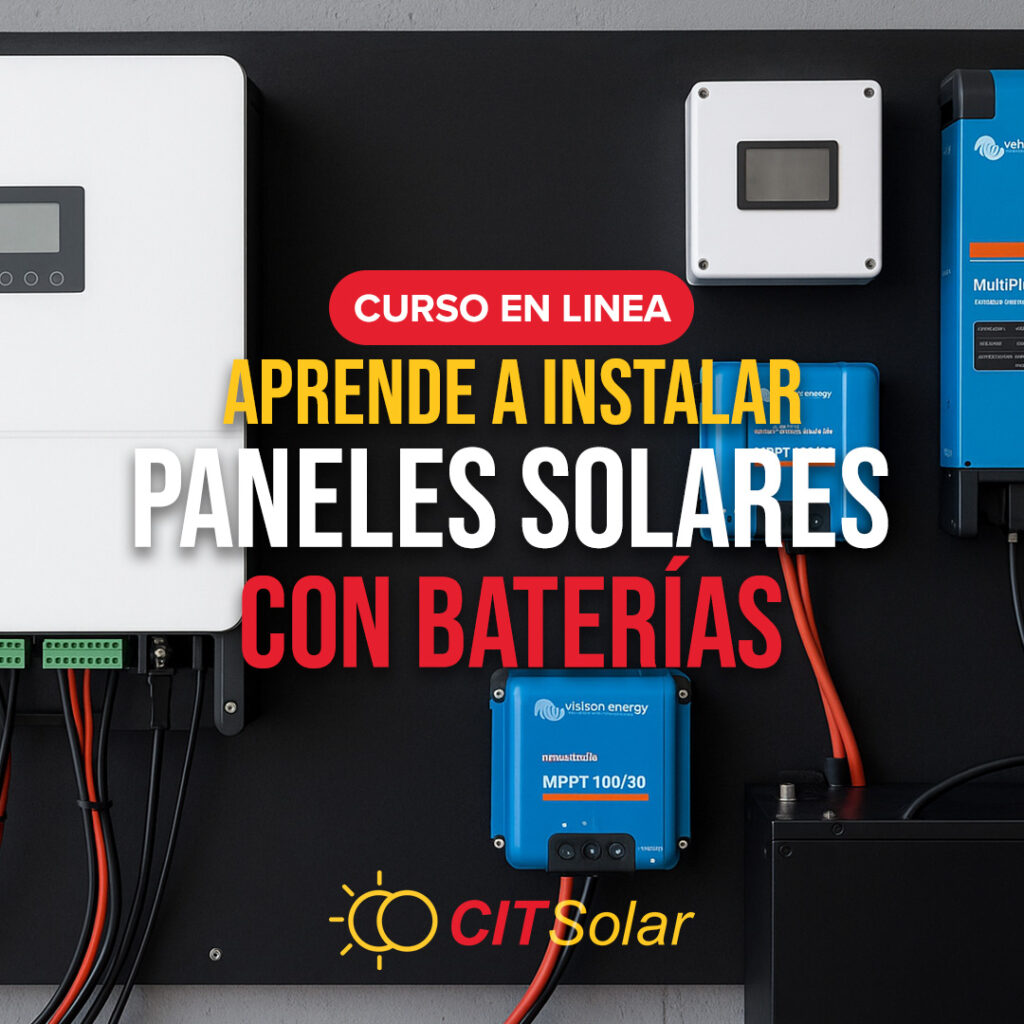 Portada del Curso de Paneles Solares con Baterías de la Academia CITSolar